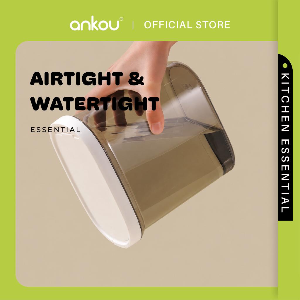 ANKOU Oval Milk Powder Container with Magnetic Scoop - 2400ml