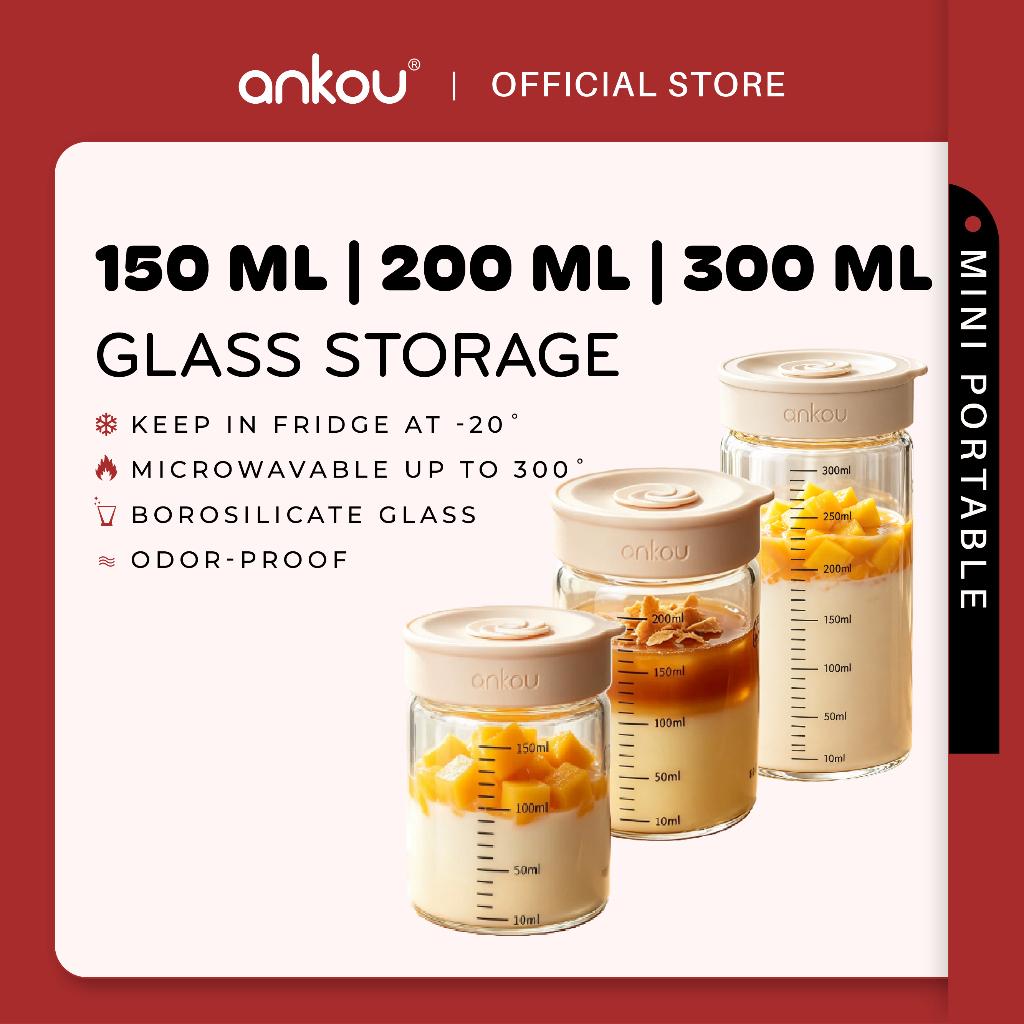 ANKOU Portable Glass Food Storage Container