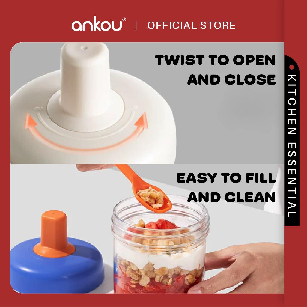 ANKOU SmartMeal Glass Cup - 400ml