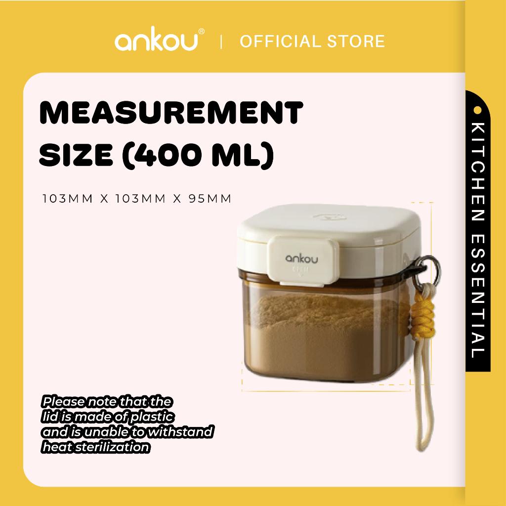 ANKOU Anti-UV Milk Powder Container with Holder - 400ml