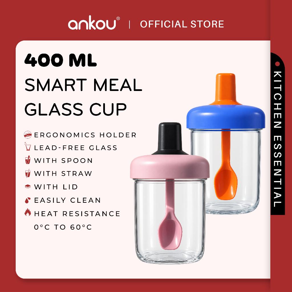 ANKOU SmartMeal Glass Cup - 400ml