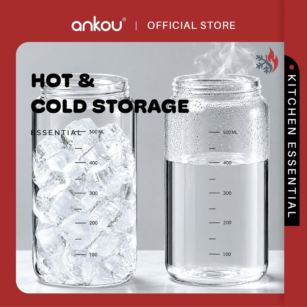 ANKOU SmartMeal Glass Cup - 400ml