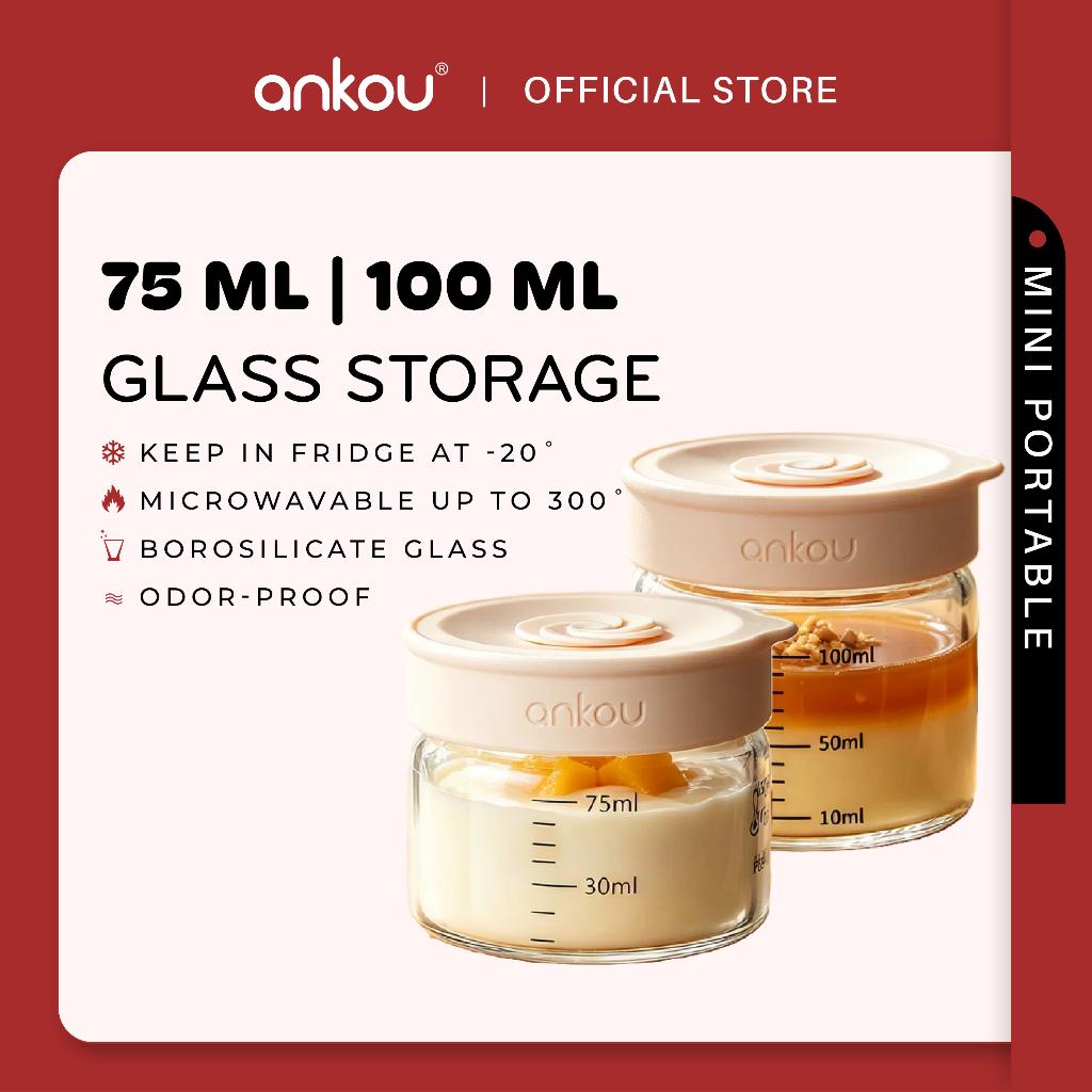 ANKOU Portable Glass Food Storage Container