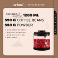 ANKOU Airtight One-Way Airflow Glass Container - Circle Glass (1200ml)