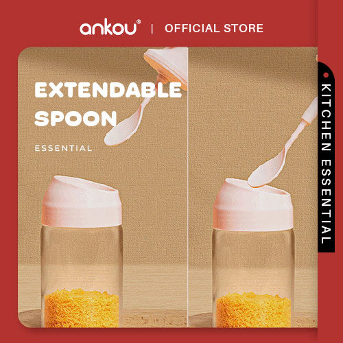 ANKOU Seasoning Container with Expandable Spoon (250ml)
