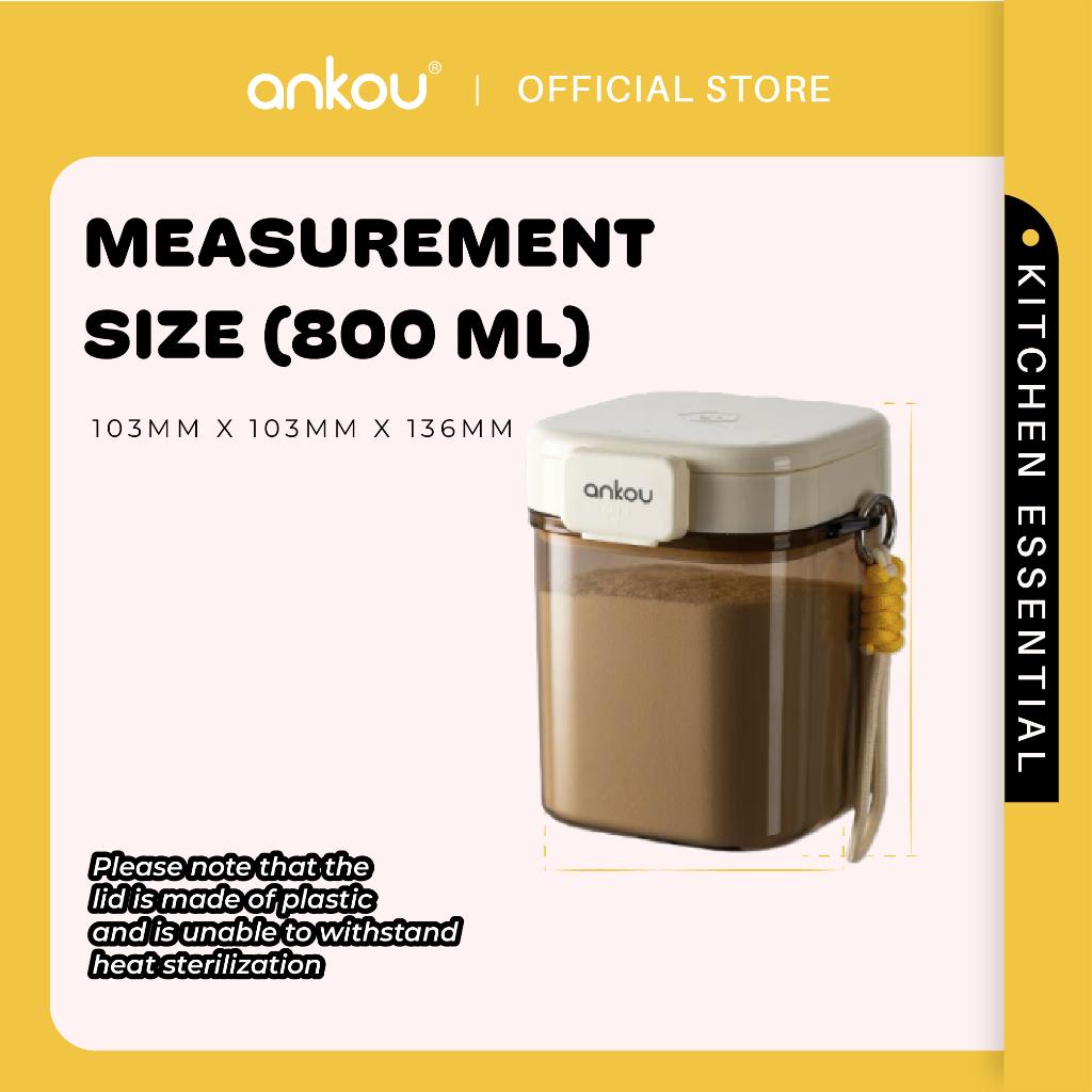 ANKOU Anti-UV Milk Powder Container with Holder - 800ml