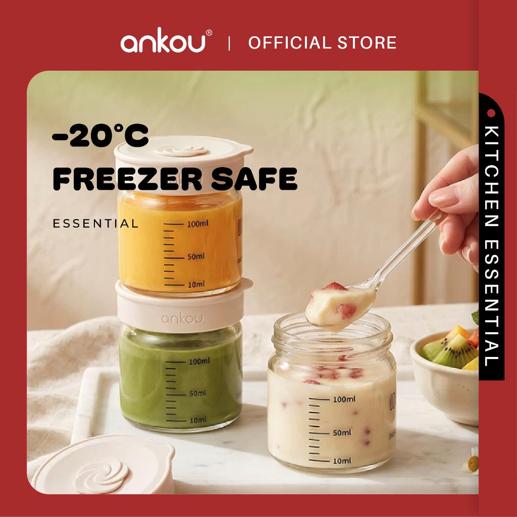 ANKOU Portable Glass Food Storage Container