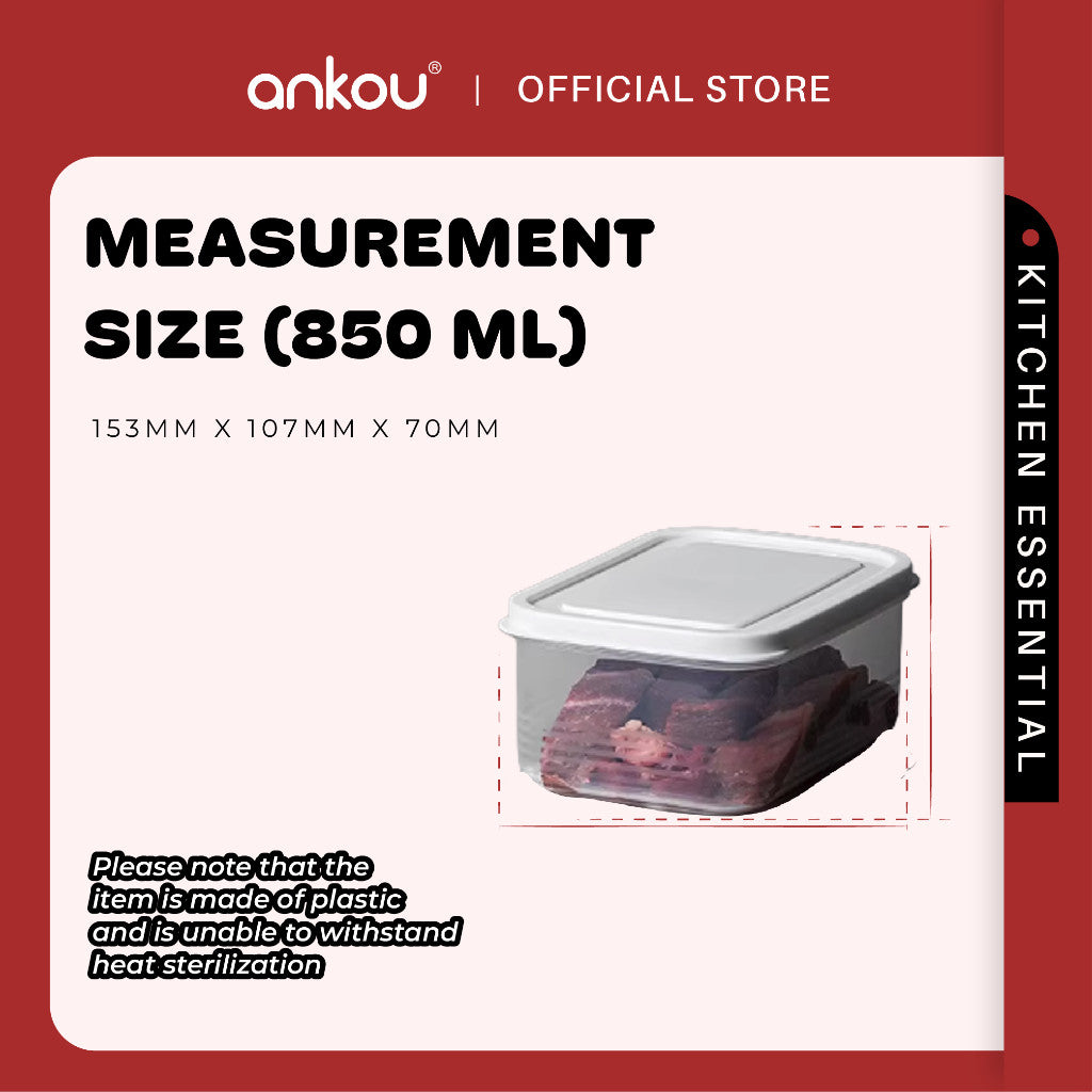 Ankou Food Storage Container - Plastic 650ml / 850ml / 1300ml / 1800ml