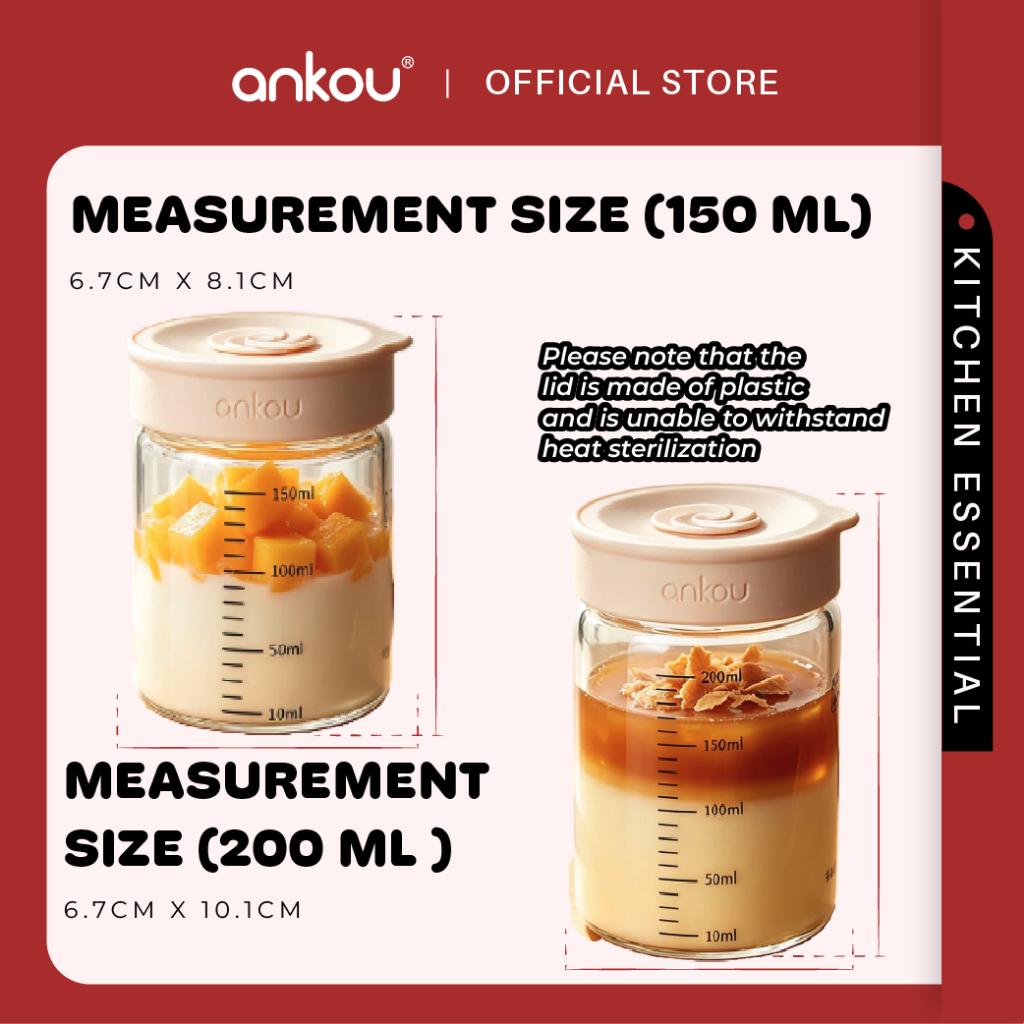 ANKOU Portable Glass Food Storage Container