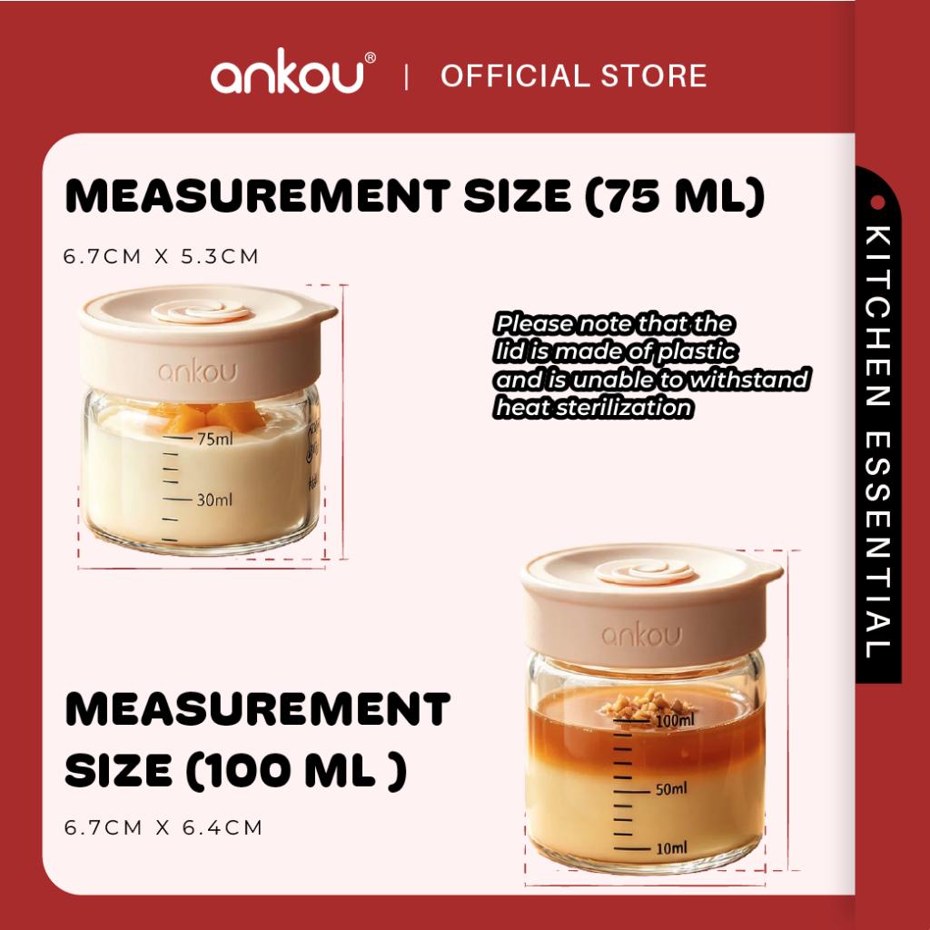 ANKOU Portable Glass Food Storage Container