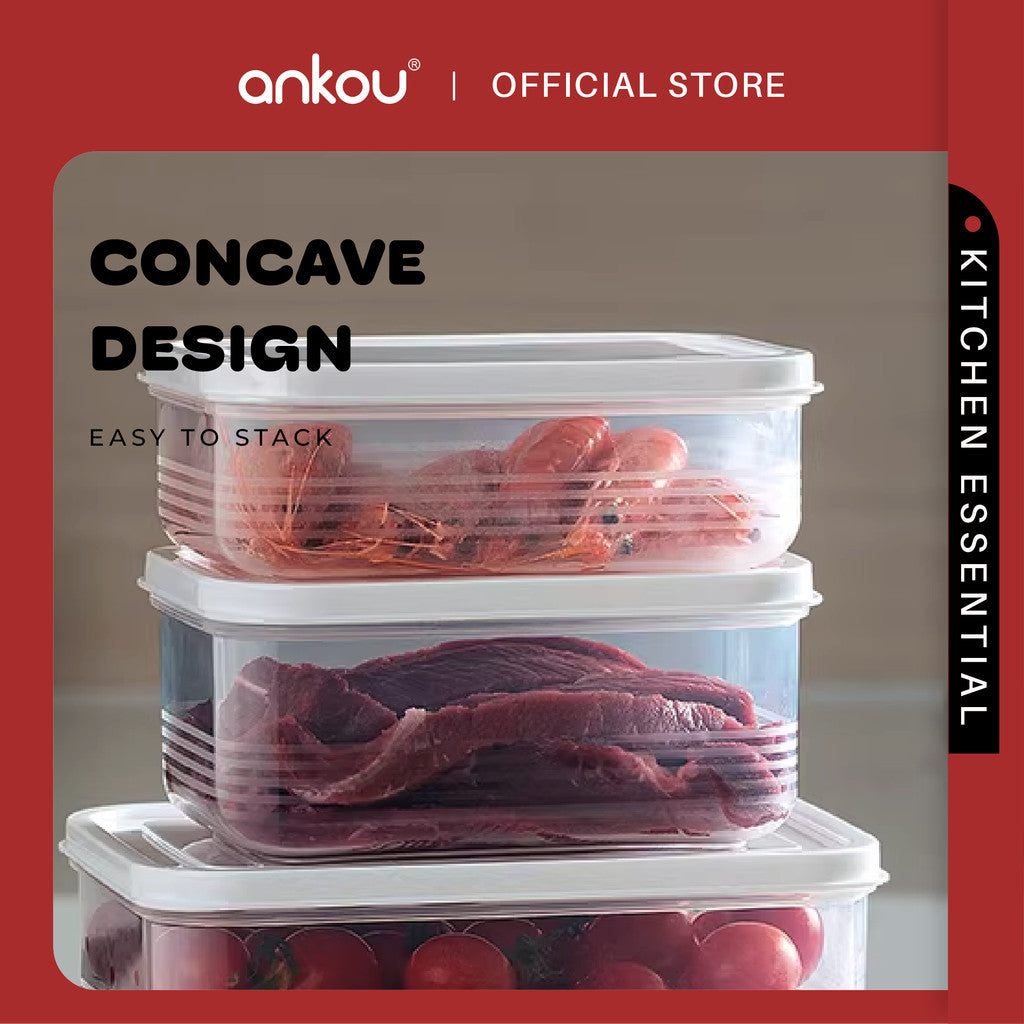 Ankou Food Storage Container - Plastic 650ml / 850ml / 1300ml / 1800ml