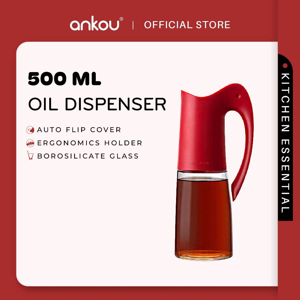ANKOU Auto-Flip Cover Oil Dispenser (500ml)
