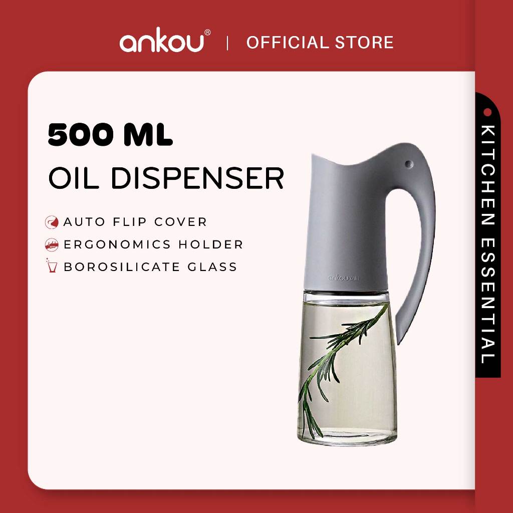 ANKOU Auto-Flip Cover Oil Dispenser (500ml)