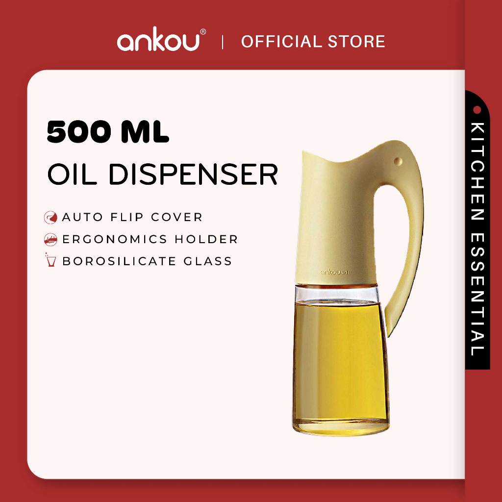 ANKOU Auto-Flip Cover Oil Dispenser (500ml)