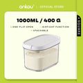 ANKOU Oval Milk Powder Container with Magnetic Scoop - 1000ml