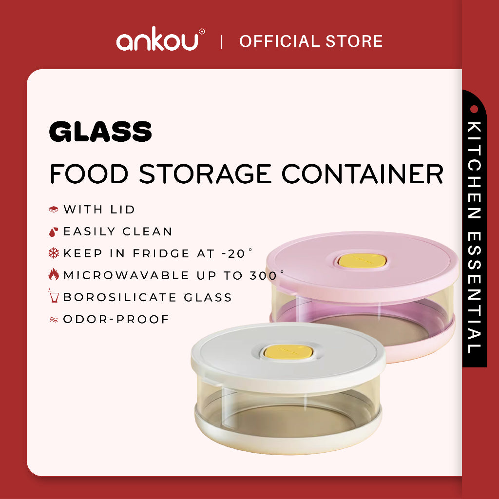 Ankou Food Storage Container - Glass 350ml / 750ml / 1000ml