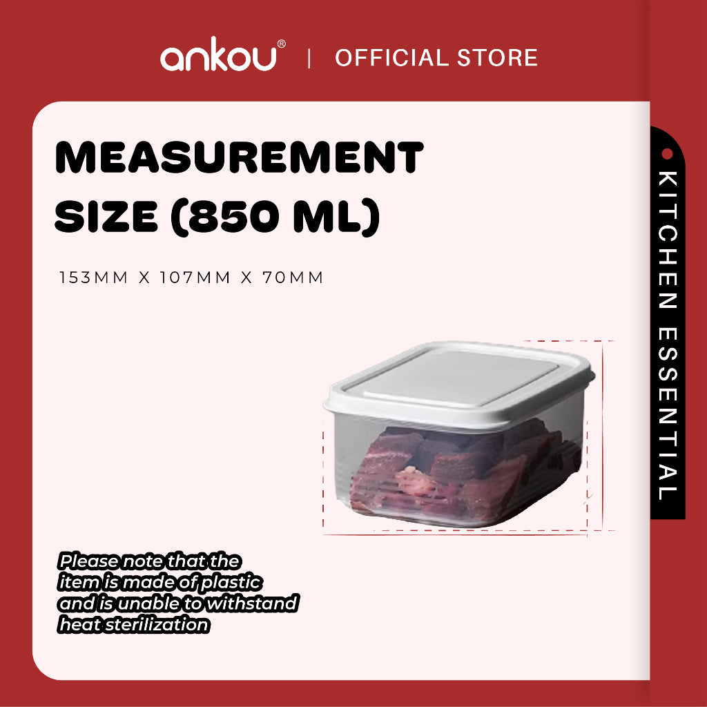 Ankou Food Storage Container - Plastic 650ml / 850ml / 1300ml / 1800ml