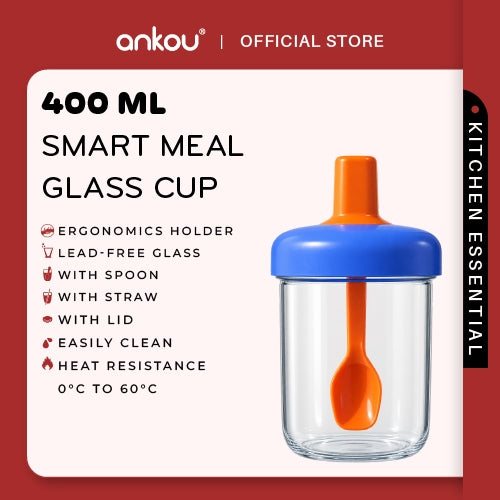ANKOU SmartMeal Glass Cup - 400ml