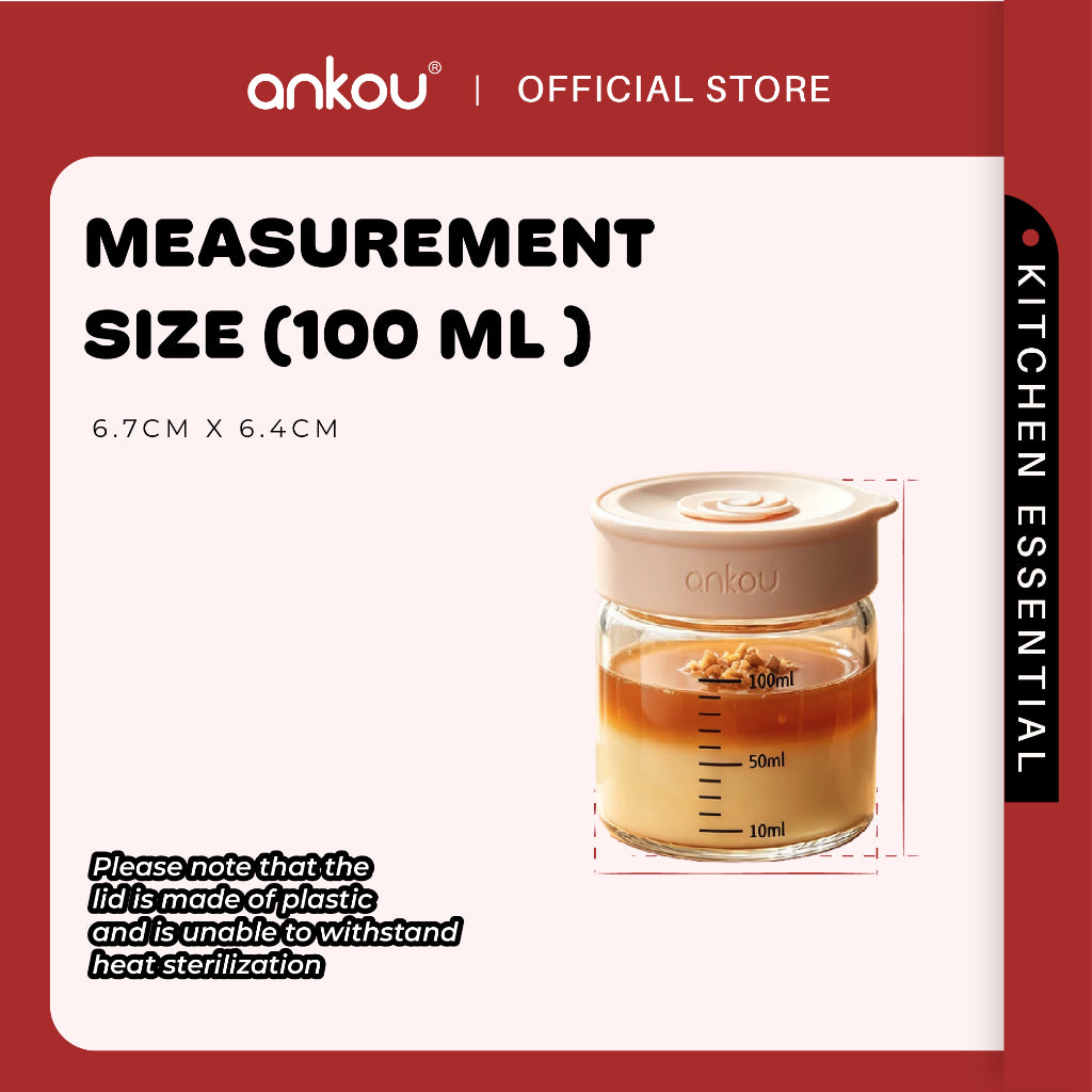 ANKOU Portable Glass Food Storage Container